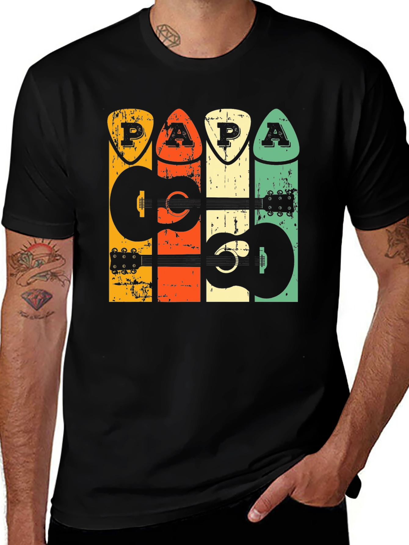 Retro Guitar Papa T-Shirt