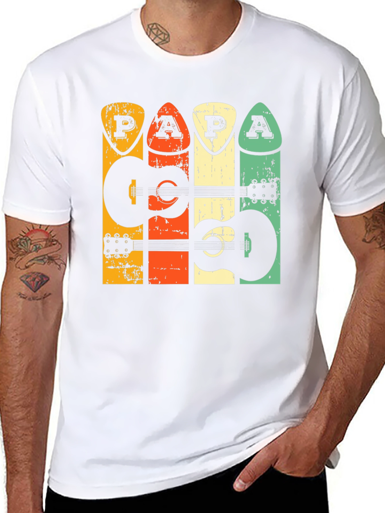 Retro Guitar Papa T-Shirt