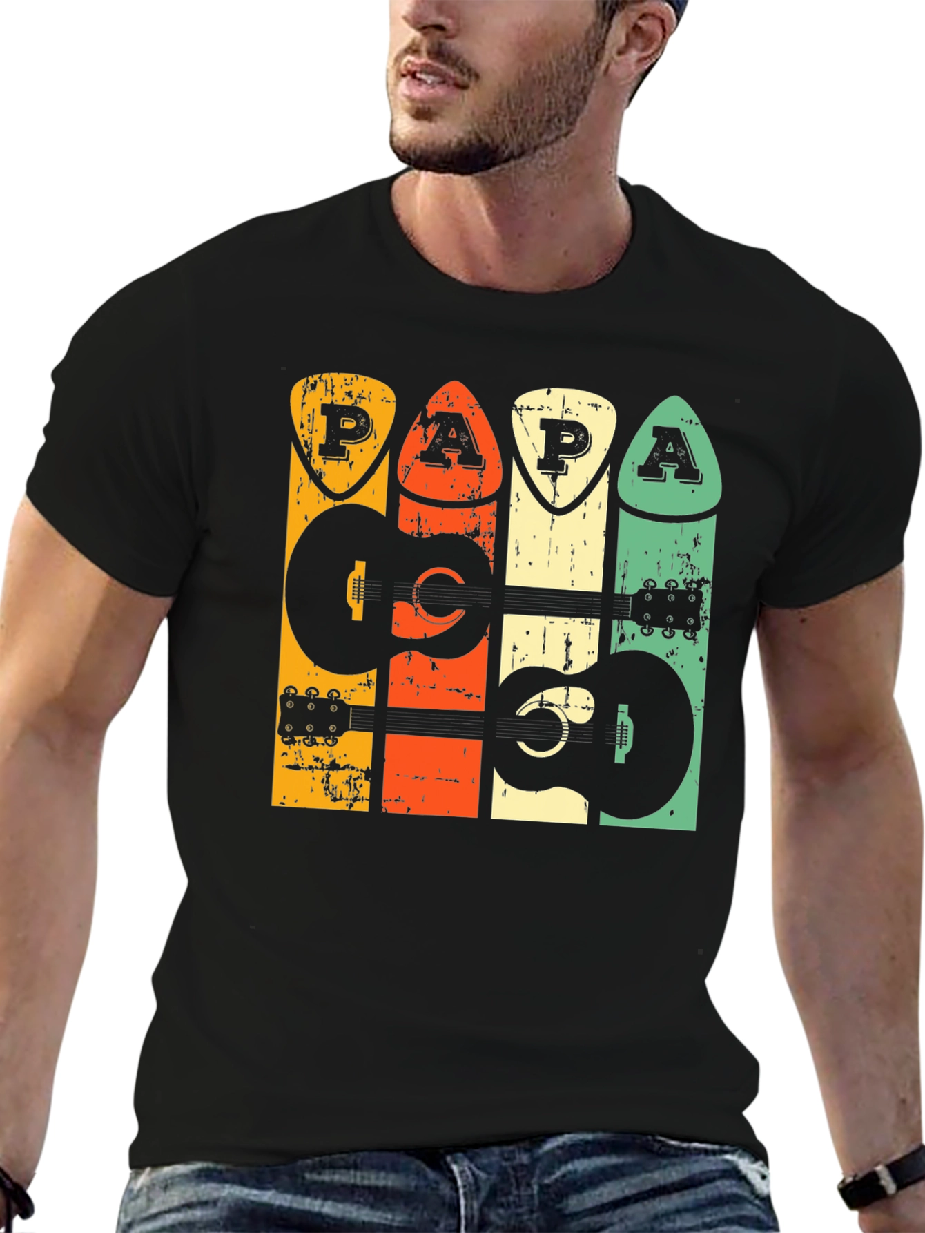 Retro Guitar Papa T-Shirt