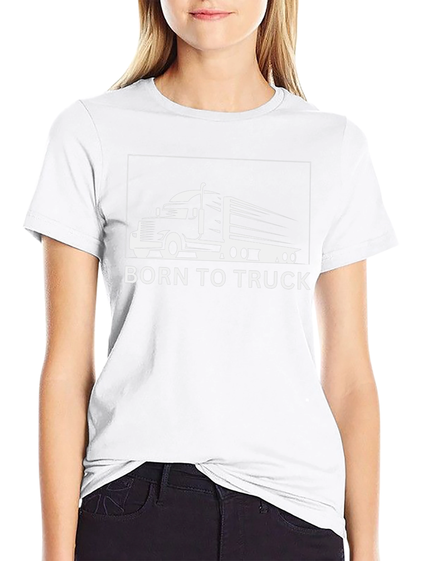 Born to Truck Black Graphic Tee