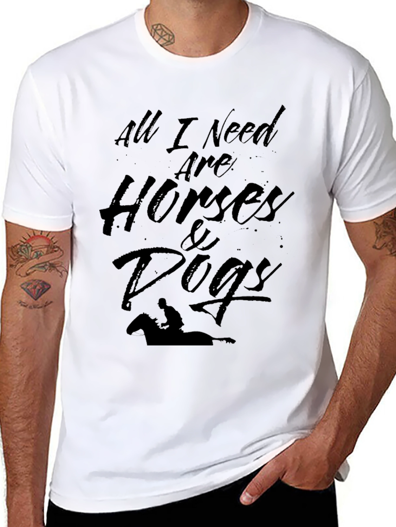 All I Need T-Shirt: Horses & Dogs