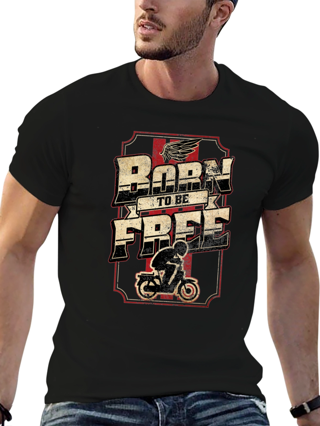 Born to be Free Motorcycle T-Shirt