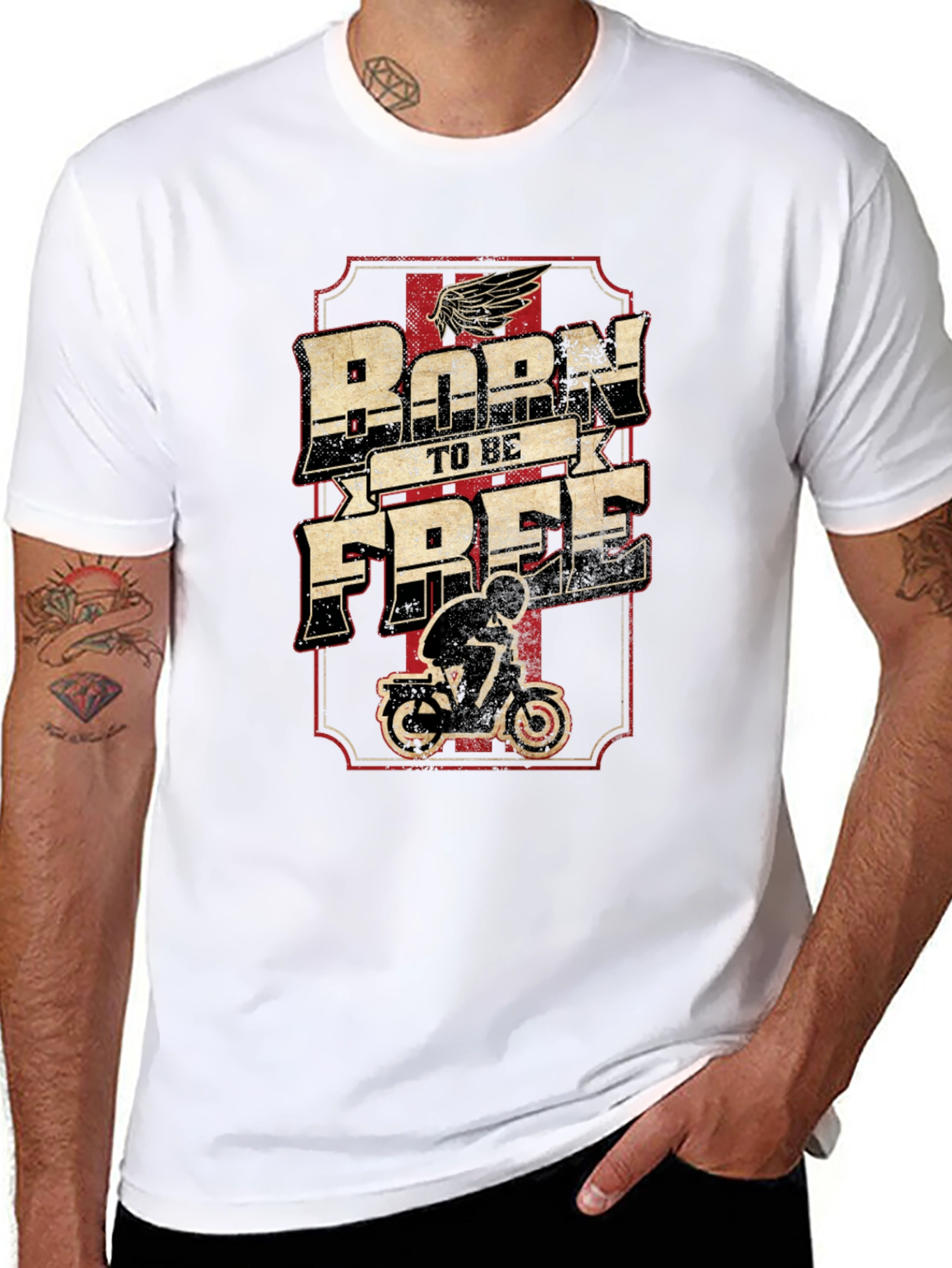 Born to be Free Motorcycle T-Shirt