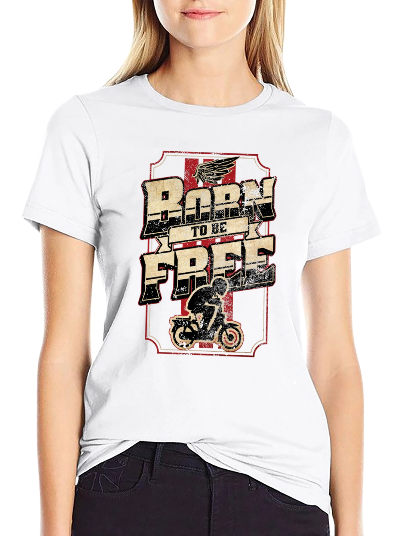 Born to be Free Motorcycle T-Shirt