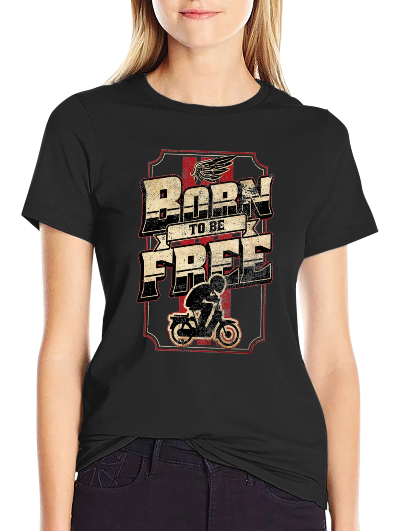 Born to be Free Motorcycle T-Shirt