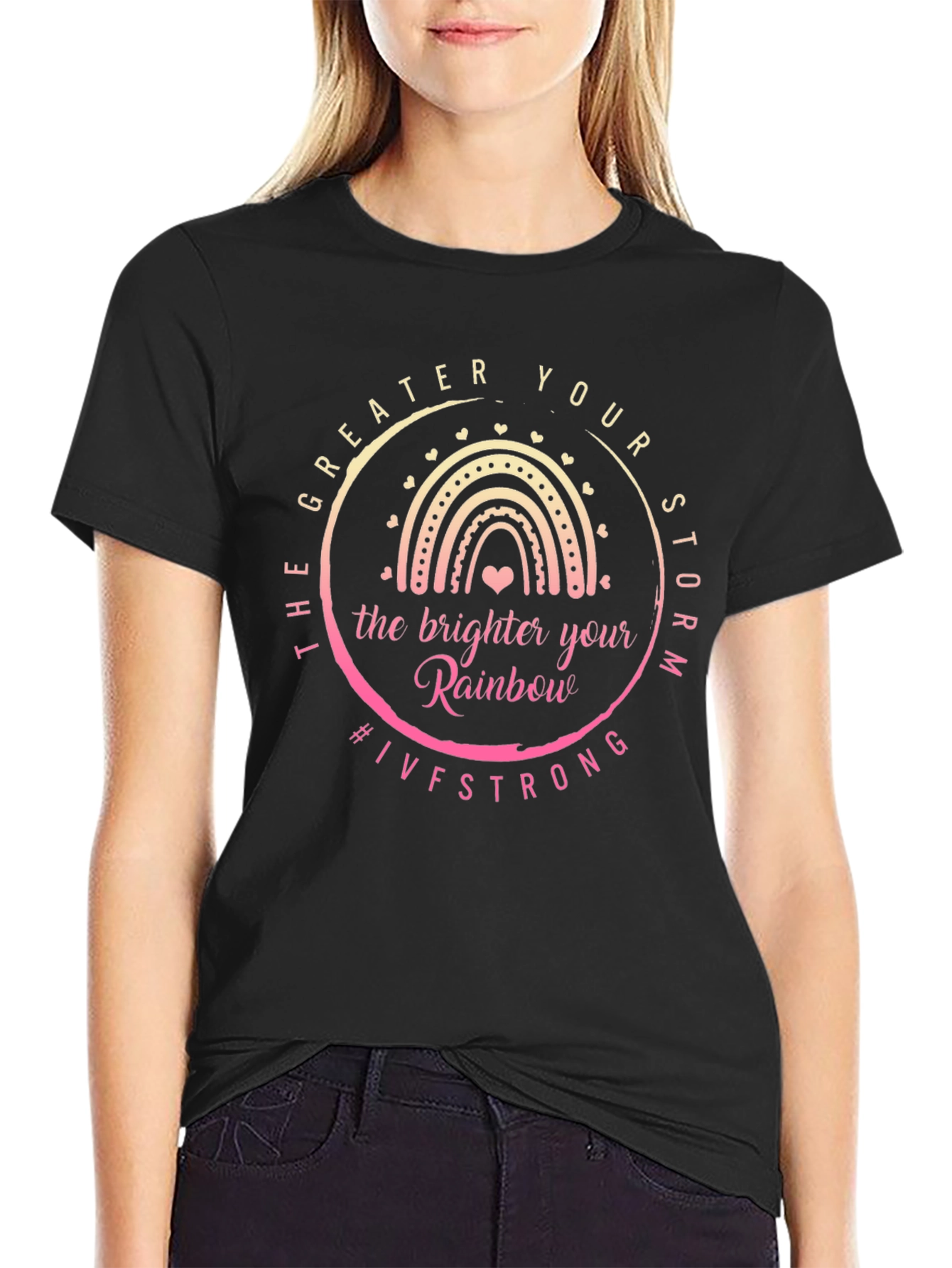 IVF Strong Rainbow Graphic T-Shirt