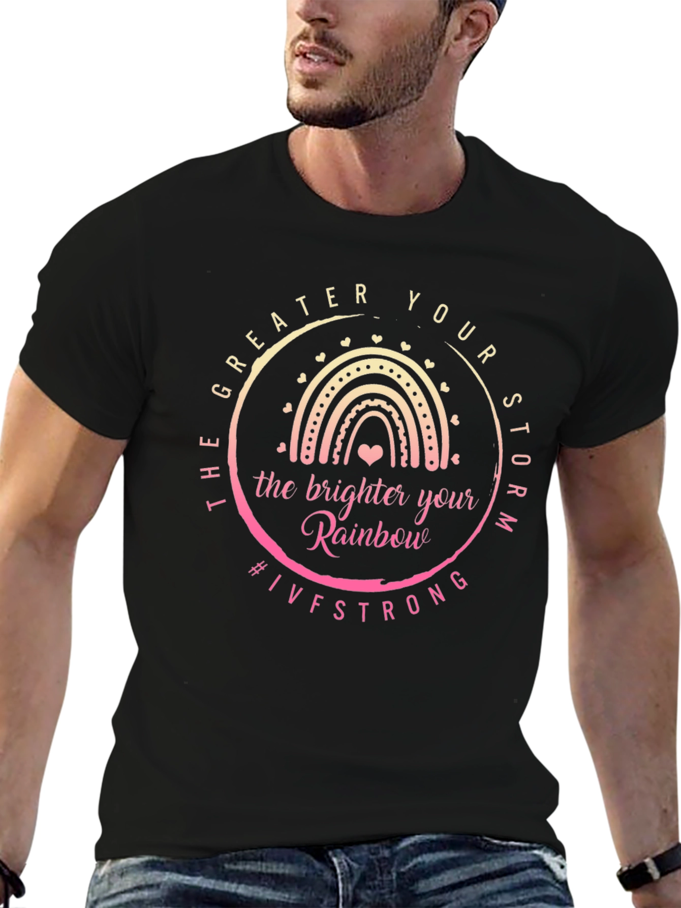 IVF Strong Rainbow Graphic T-Shirt