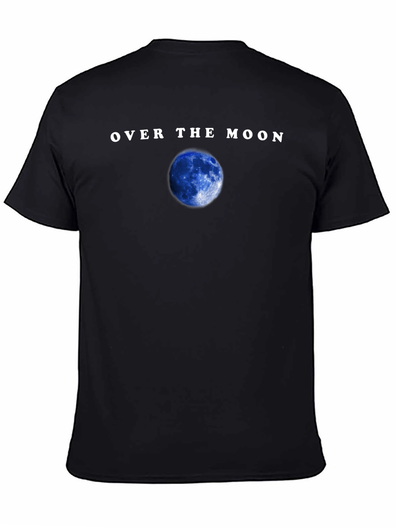 Over the Moon Graphic Tee - Mens Black T-Shirt