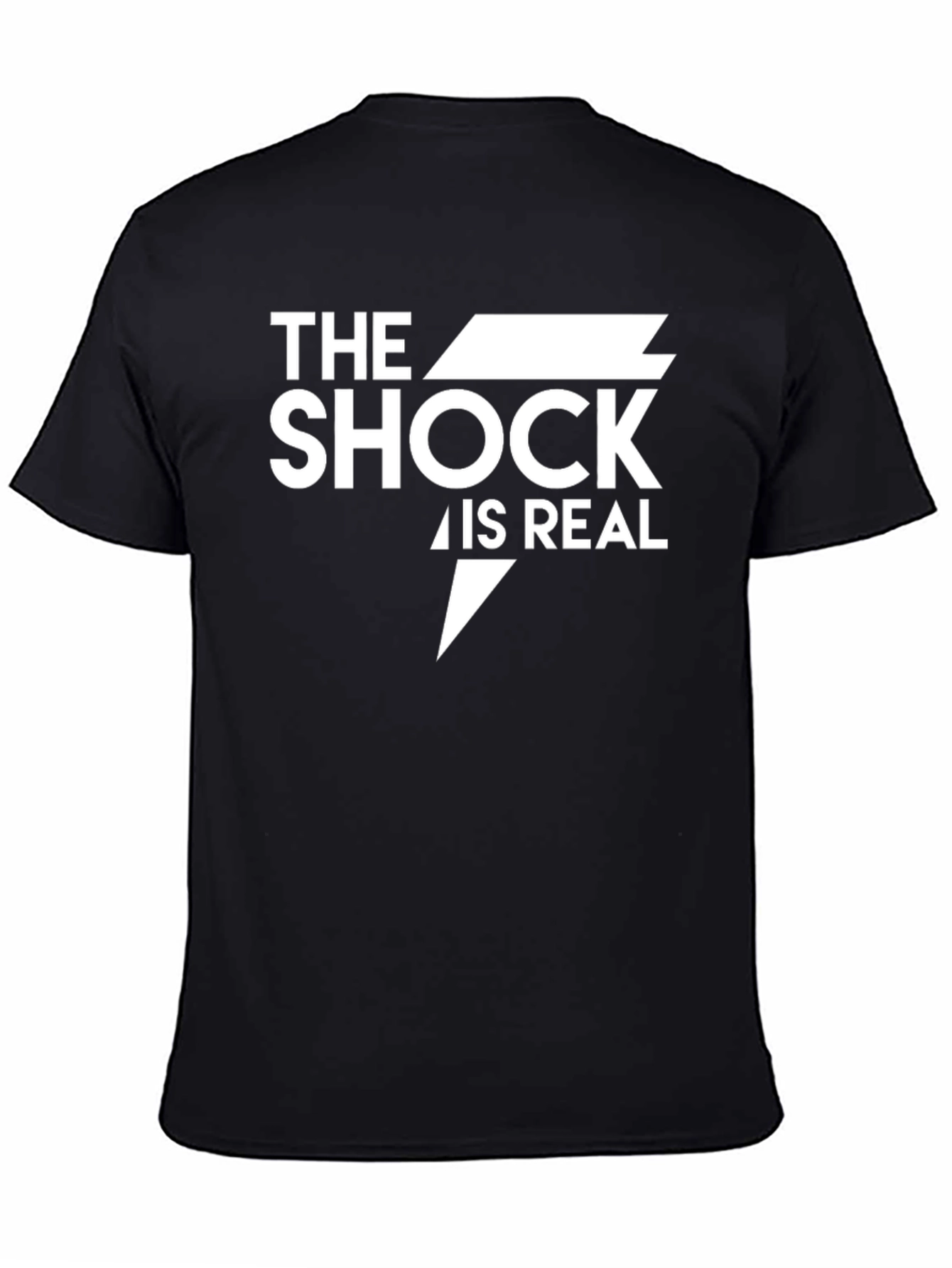The Shock is Real Black T-Shirt