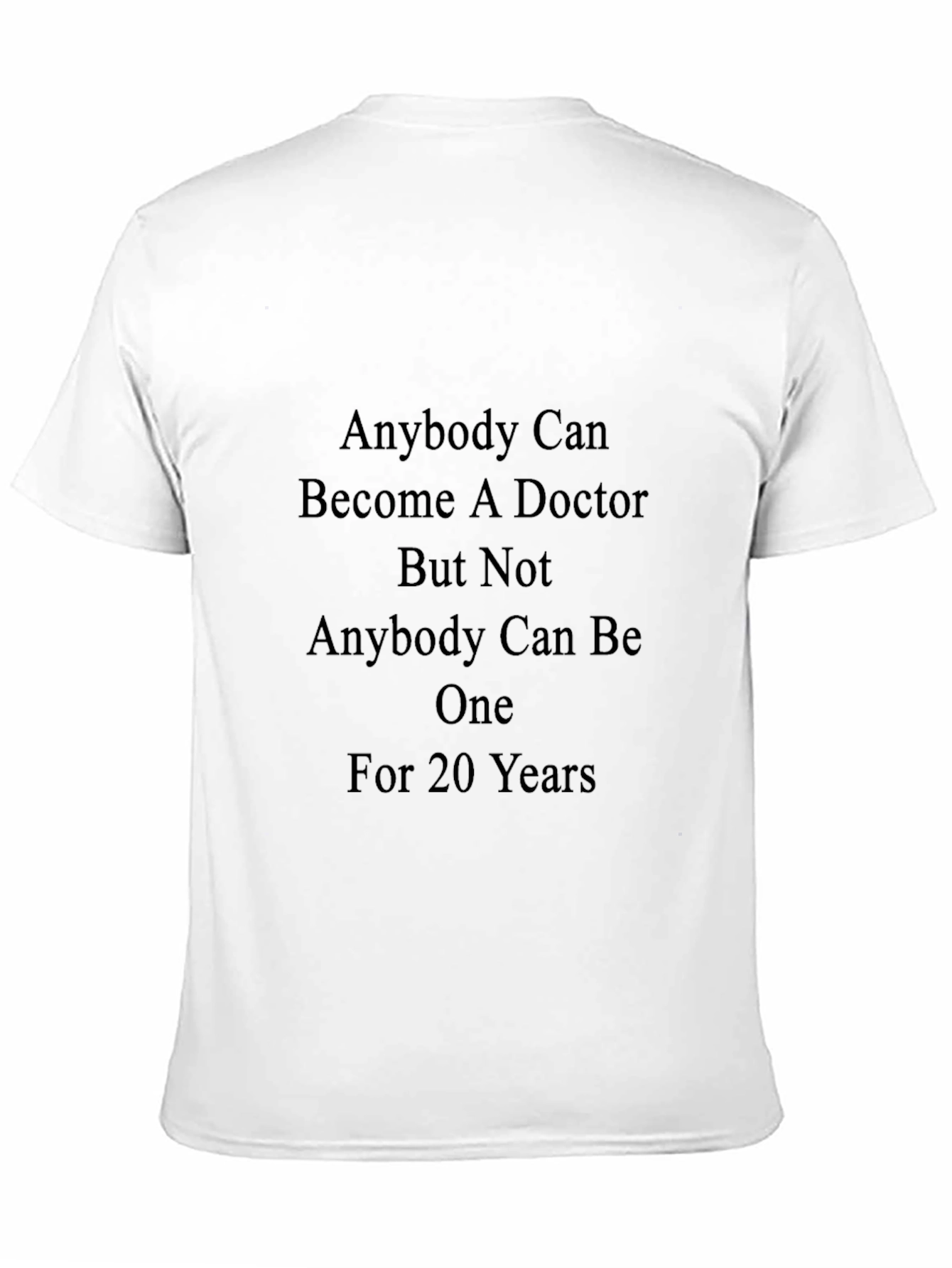 Doctor Quote Graphic T-Shirt - Black Cotton Blend