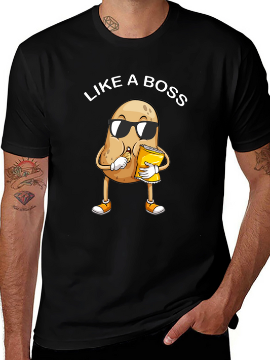 Like a Boss Potato Graphic T-Shirt