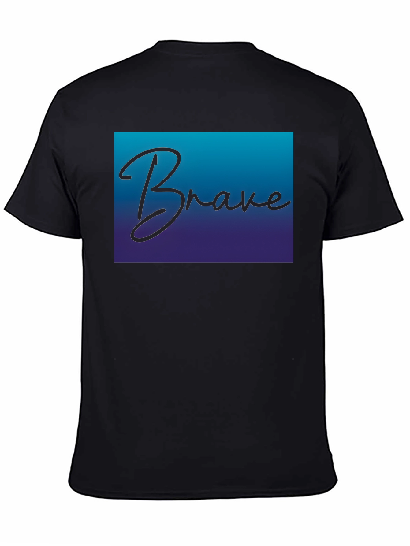 Brave Gradient Tee - Motivational T-Shirt
