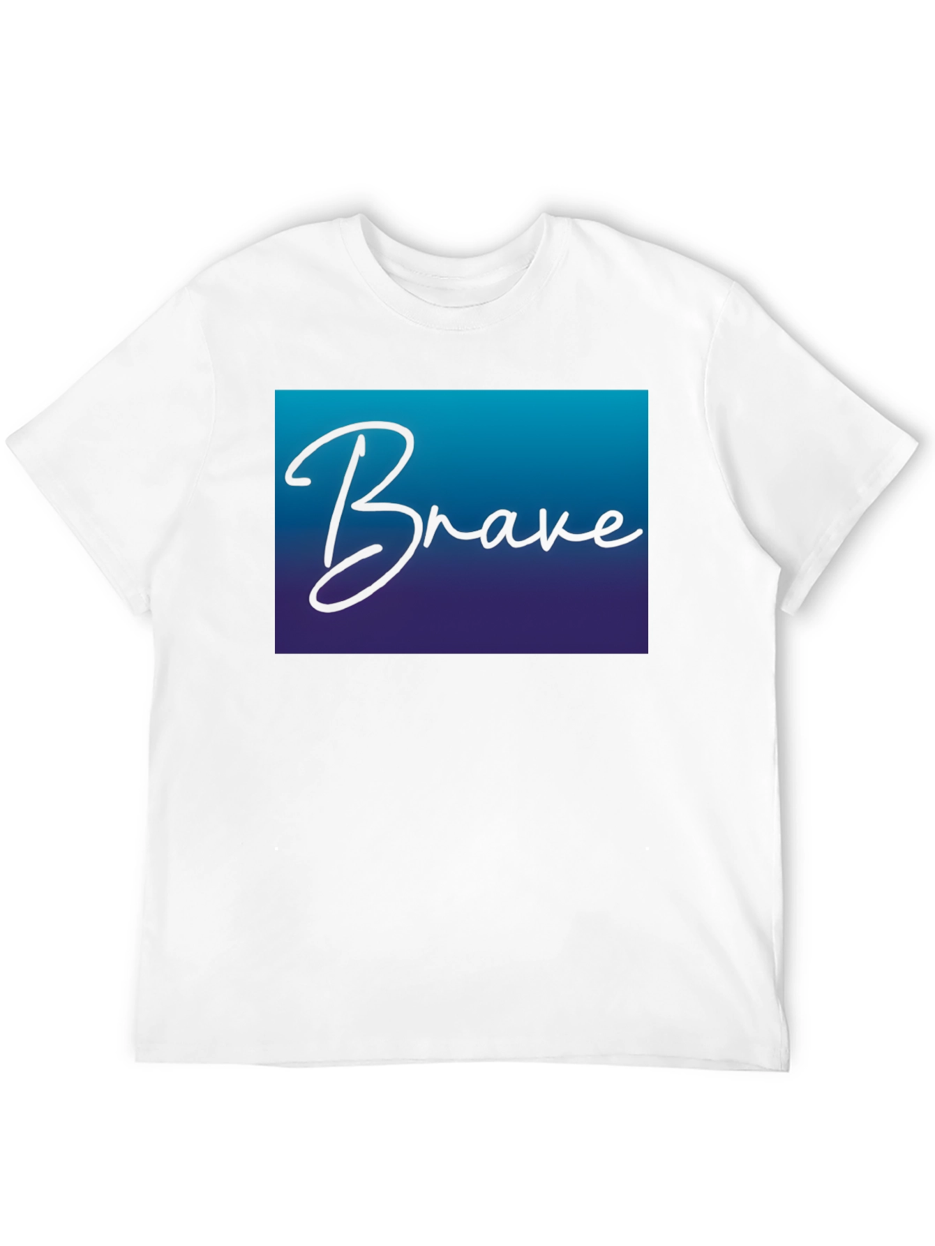 Brave Gradient Tee - Motivational T-Shirt