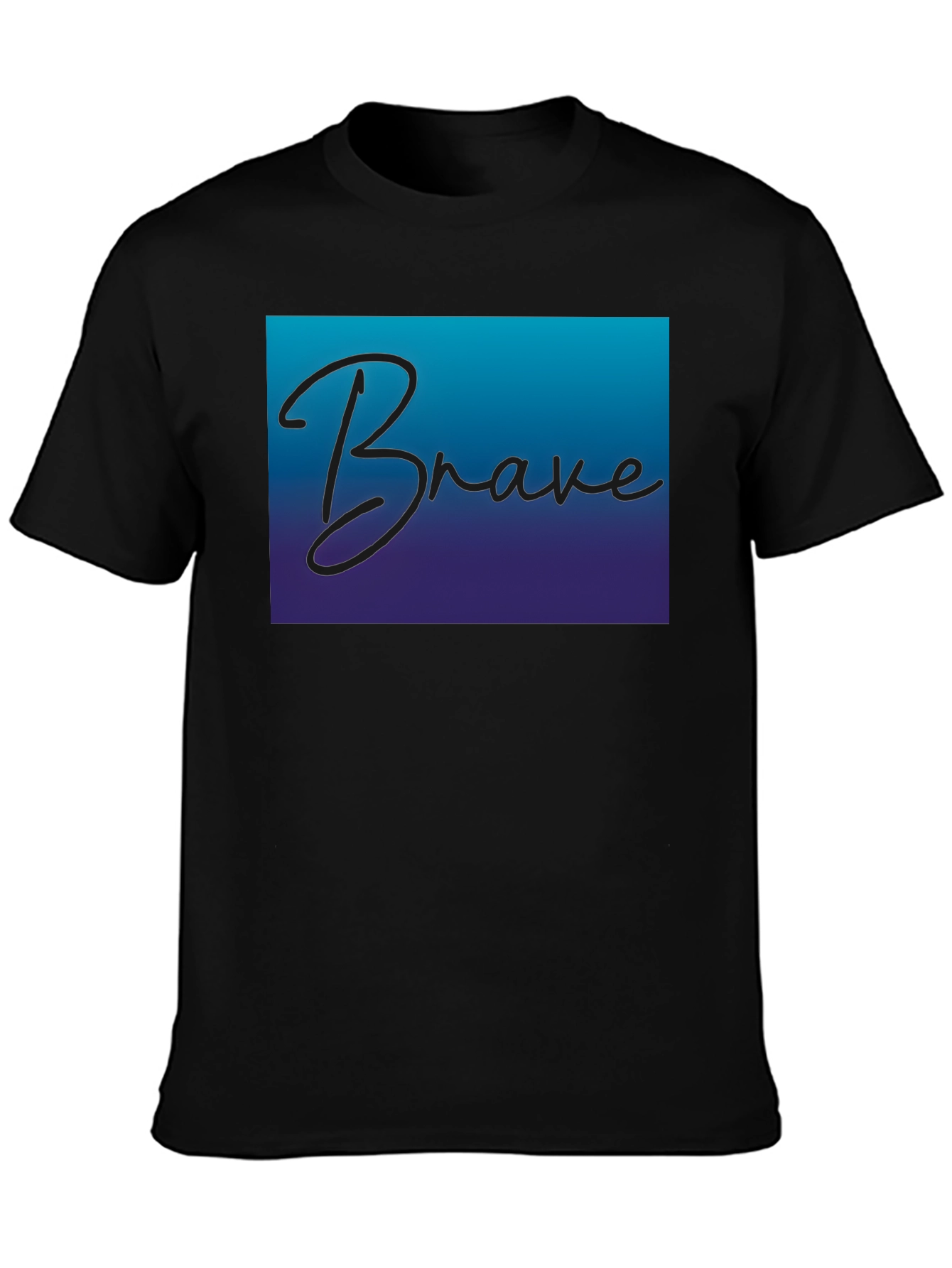Brave Gradient Tee - Motivational T-Shirt