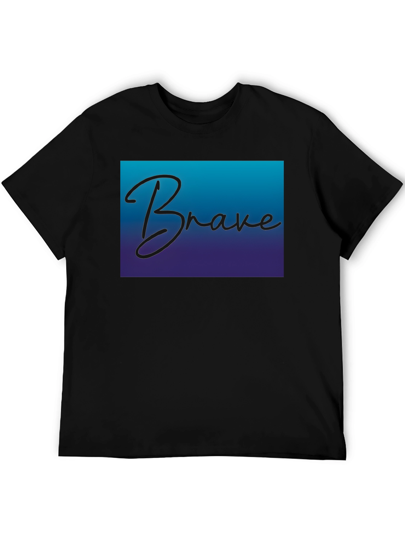 Brave Gradient Tee - Motivational T-Shirt
