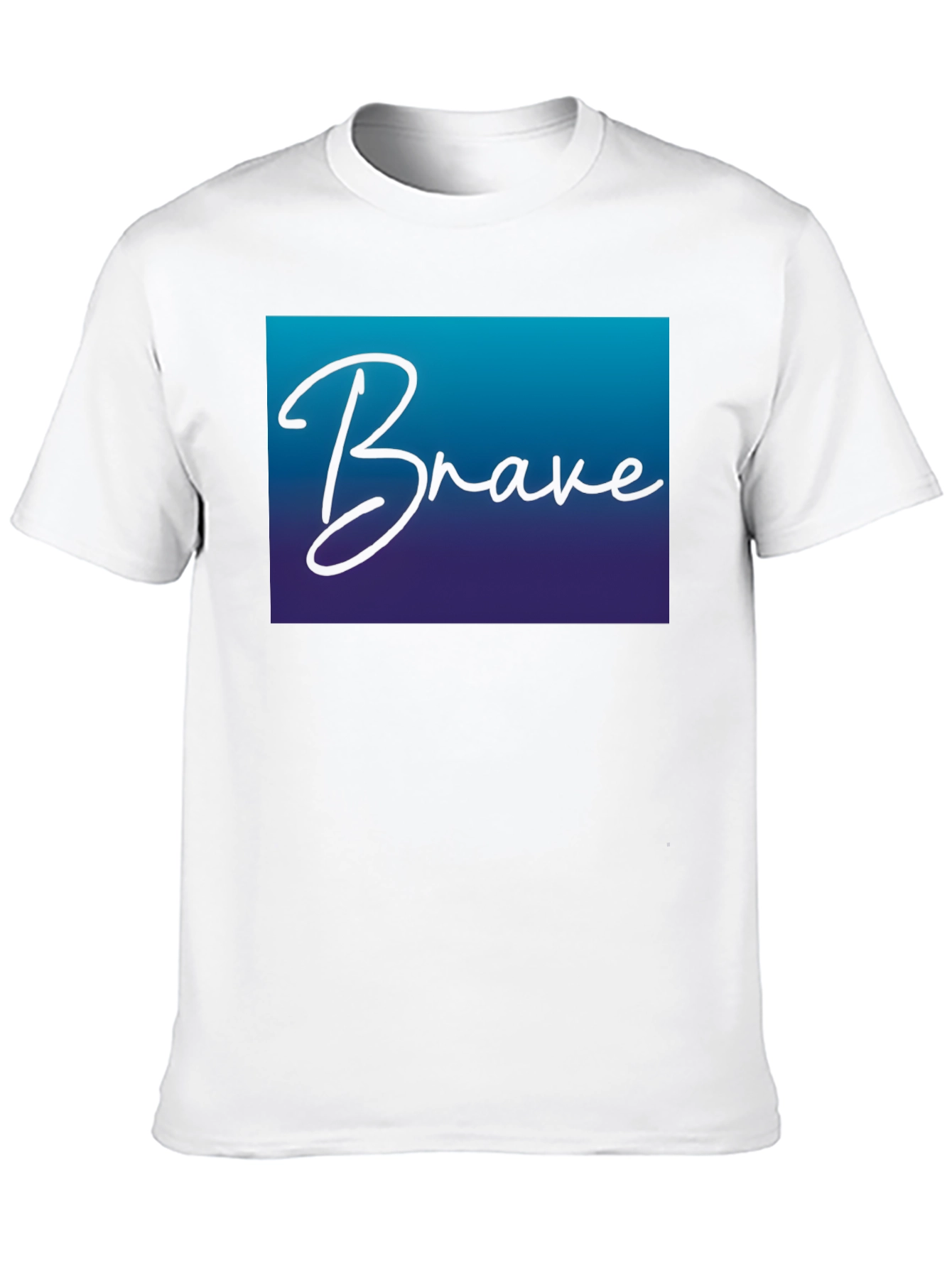 Brave Gradient Tee - Motivational T-Shirt