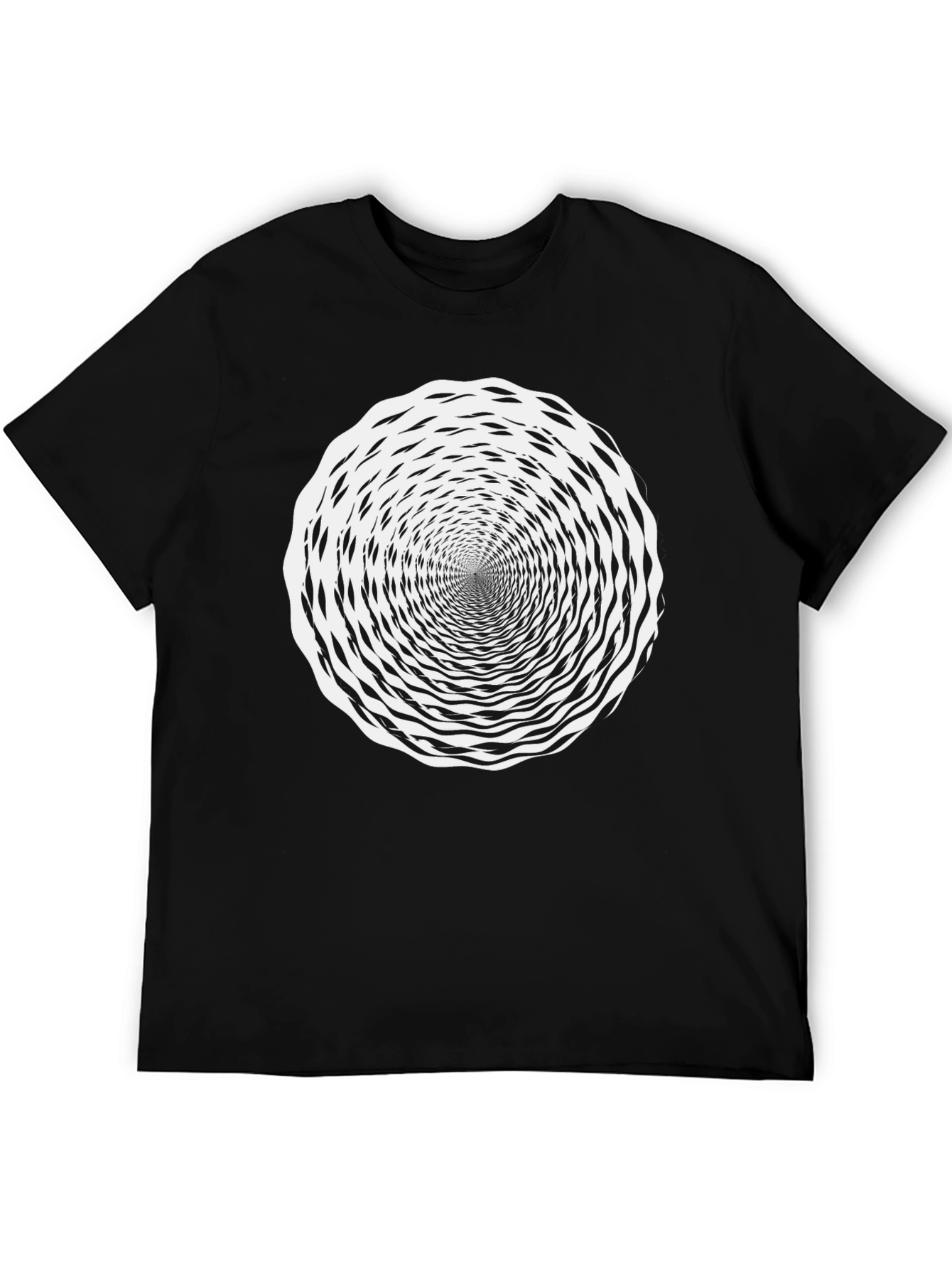 Hypnotic Swirl Black T-Shirt