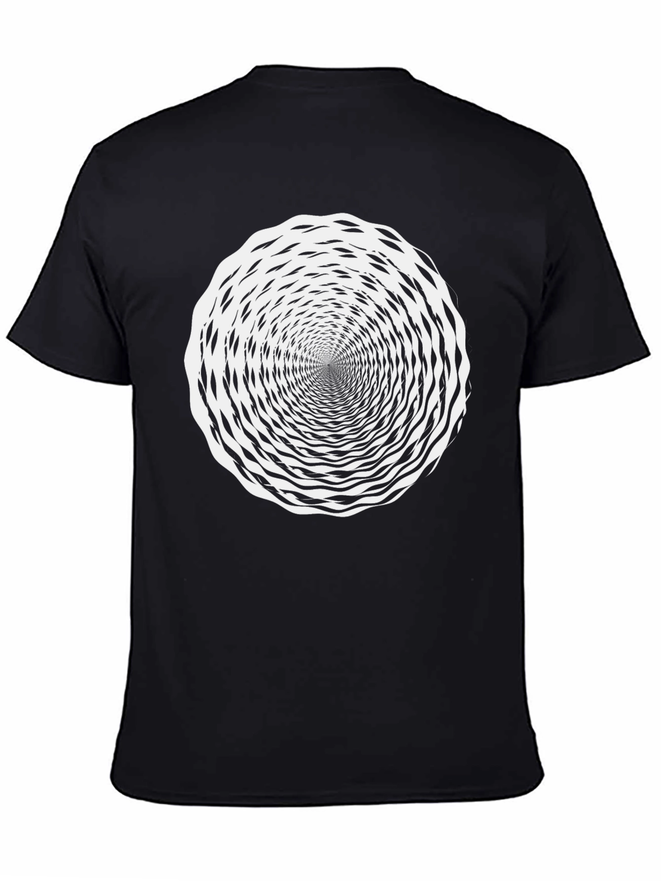 Hypnotic Swirl Black T-Shirt