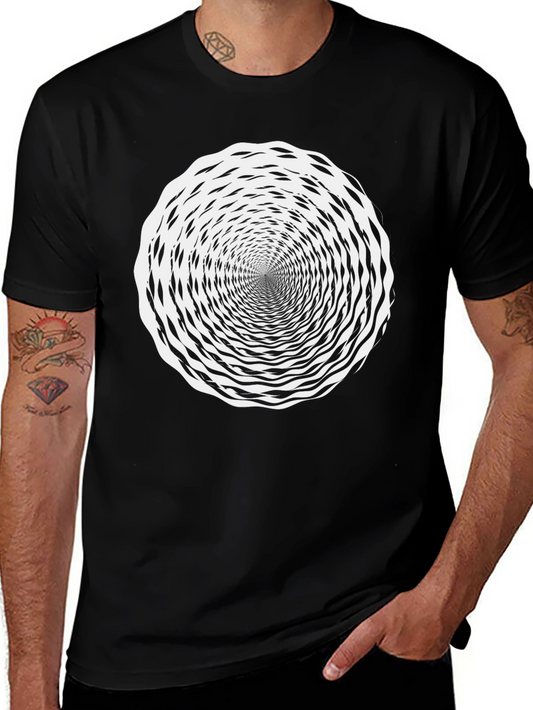 Hypnotic Swirl Black T-Shirt