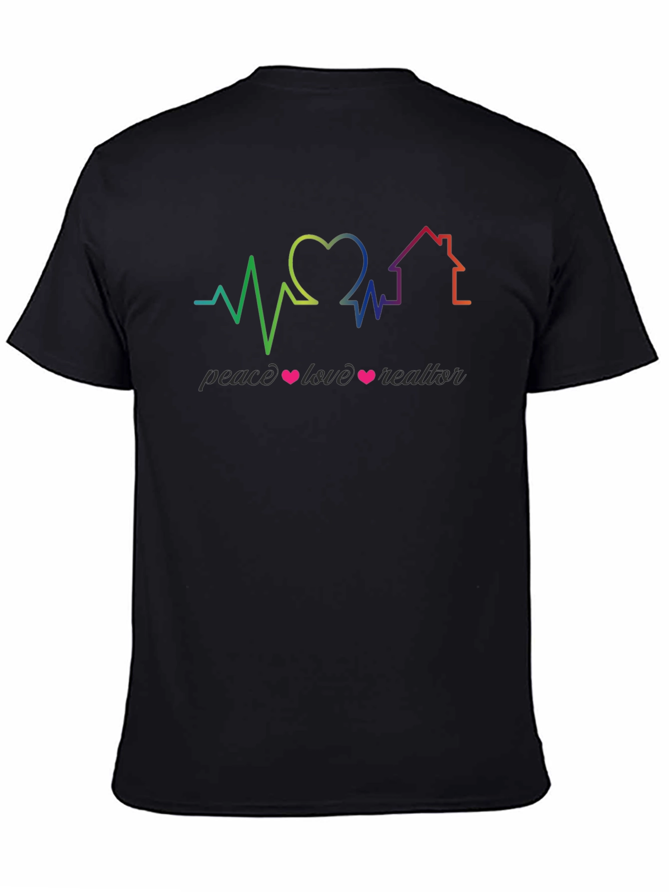 Peace Love Realtor Graphic T-Shirt