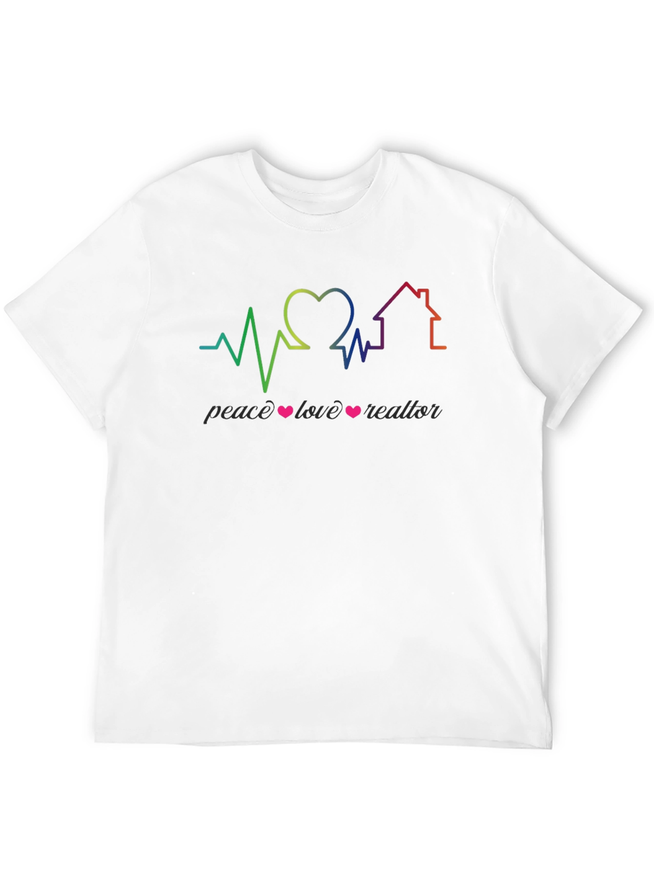 Peace Love Realtor Graphic T-Shirt