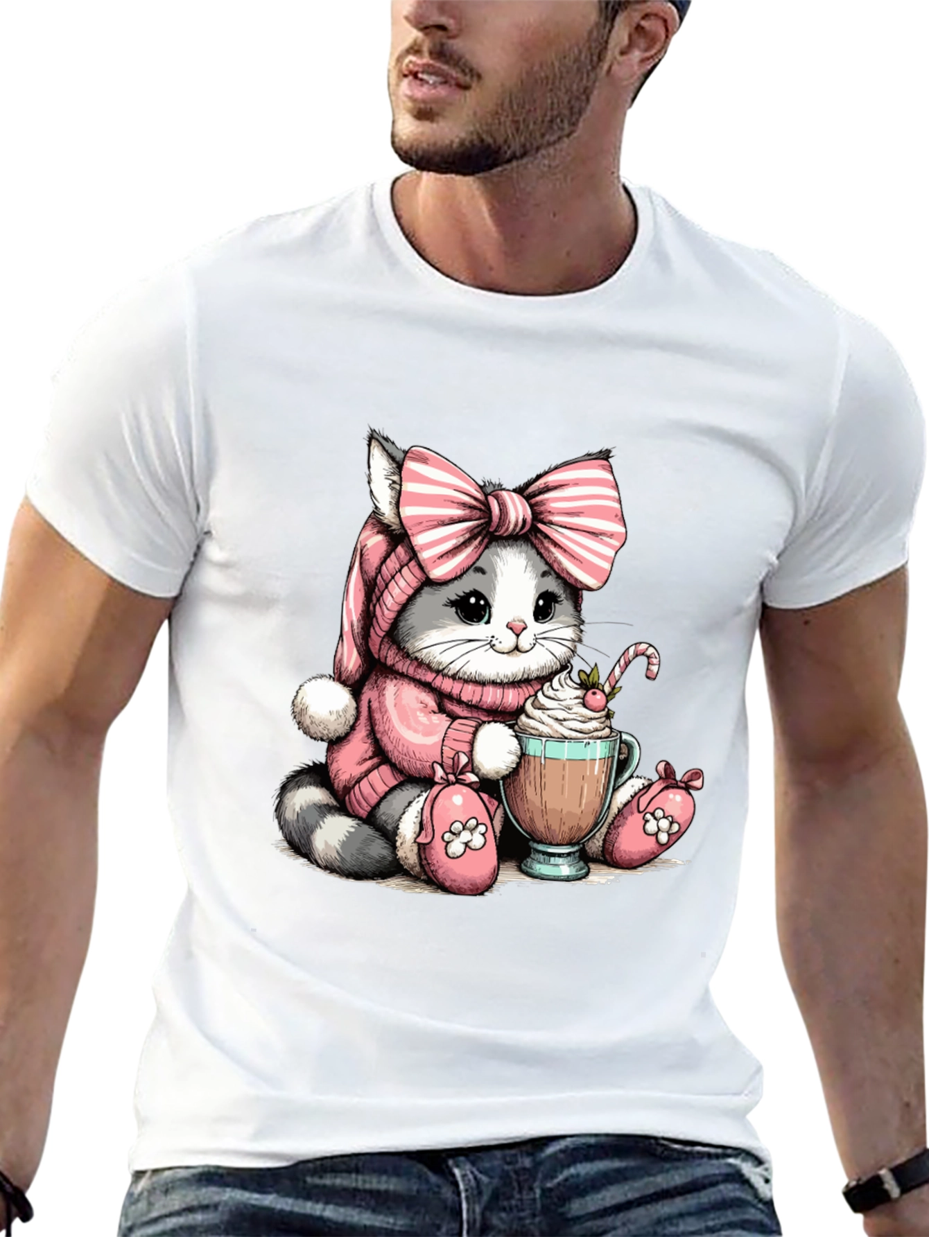 Cute Kitten Cocoa T-Shirt
