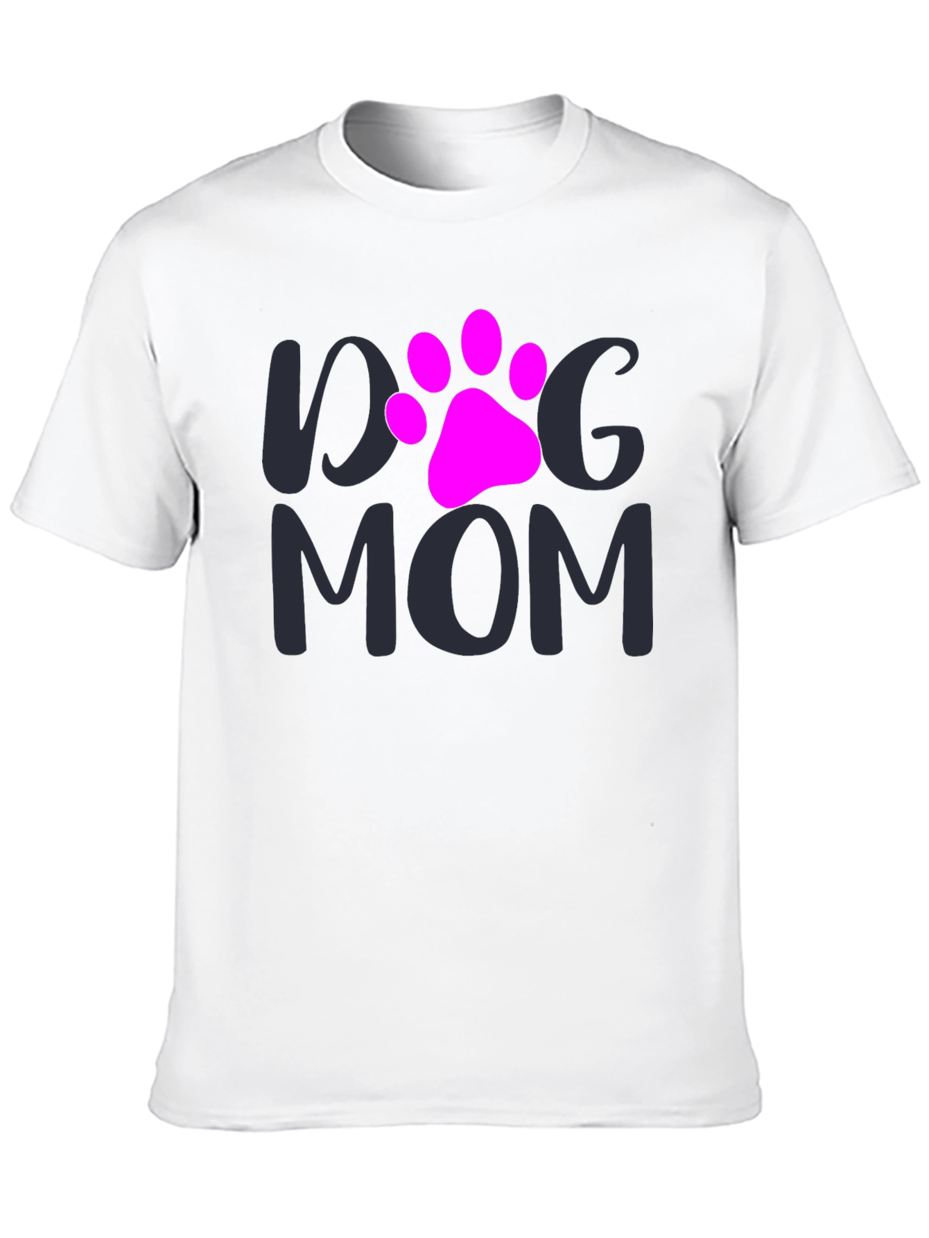 Dog Mom T-Shirt - Paw Print Graphic Tee