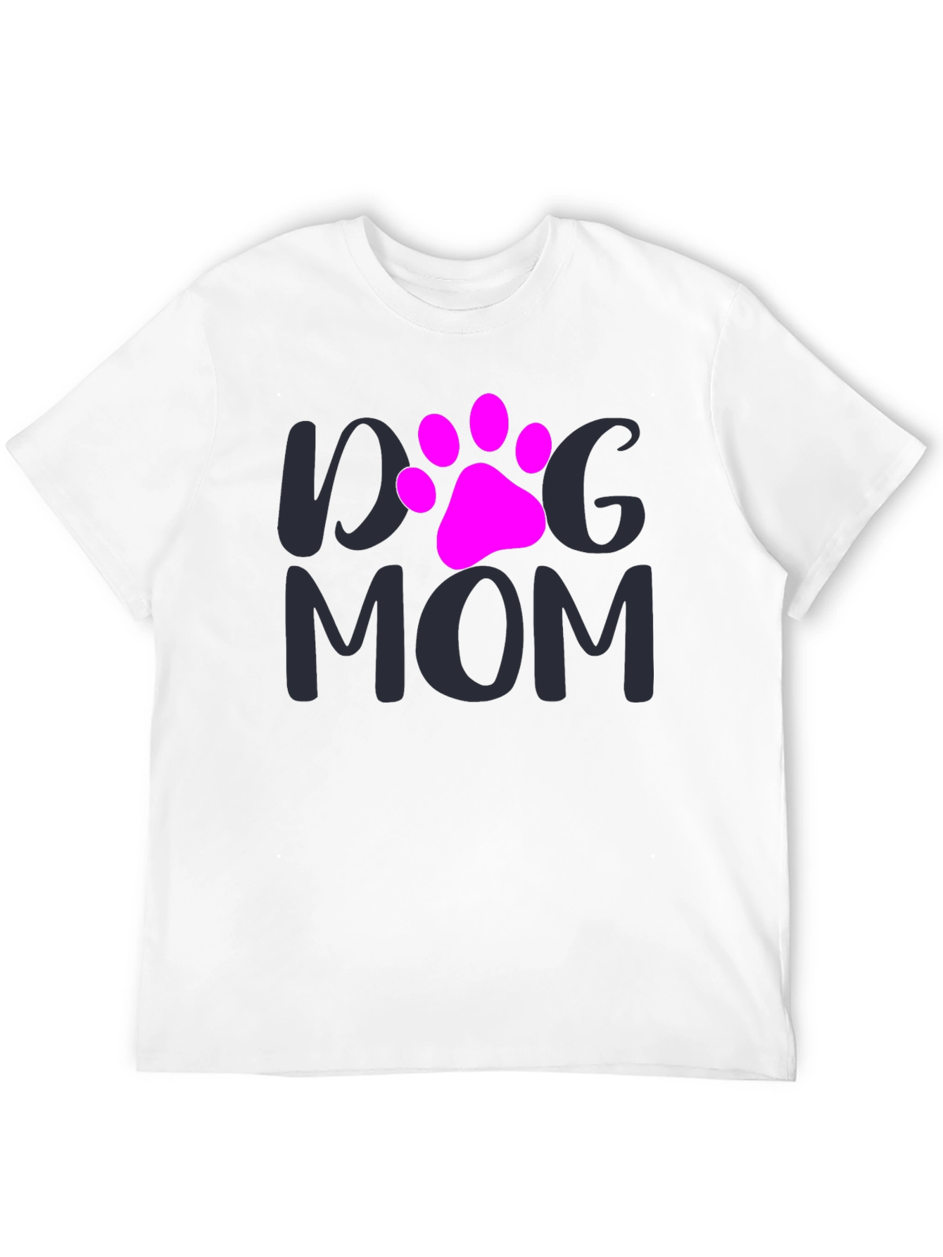 Dog Mom T-Shirt - Paw Print Graphic Tee