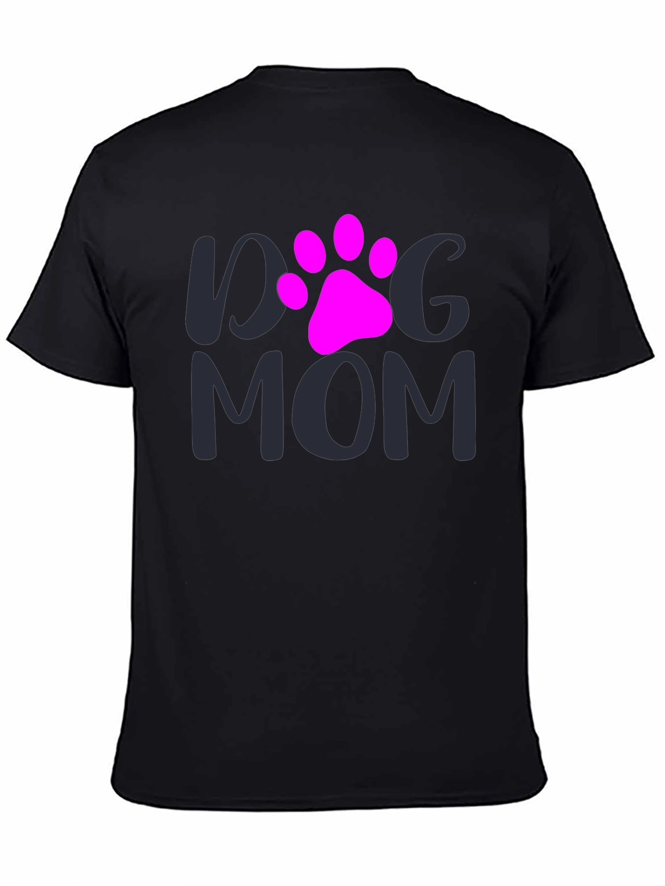 Dog Mom T-Shirt - Paw Print Graphic Tee