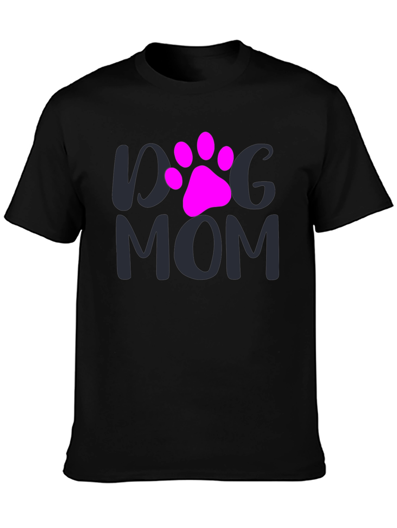 Dog Mom T-Shirt - Paw Print Graphic Tee