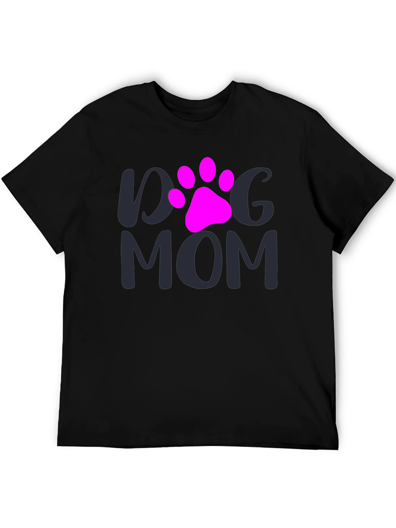 Dog Mom T-Shirt - Paw Print Graphic Tee