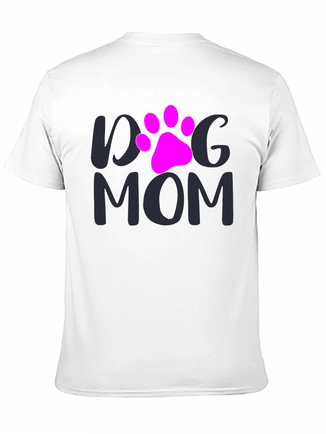 Dog Mom T-Shirt - Paw Print Graphic Tee