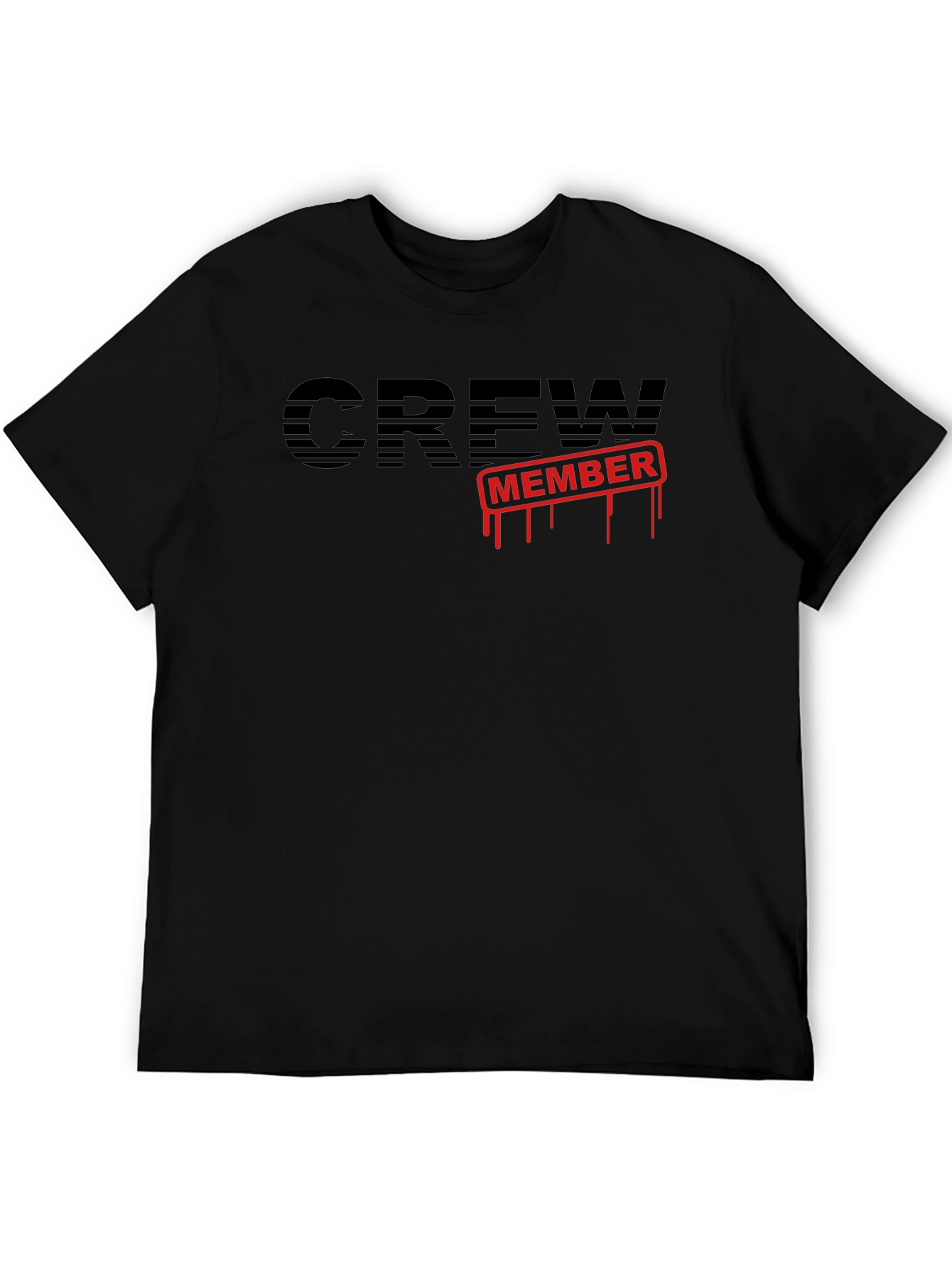 Crew Member Graphic T-Shirt - Black