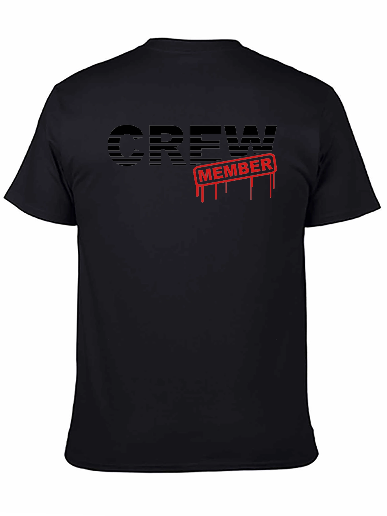 Crew Member Graphic T-Shirt - Black