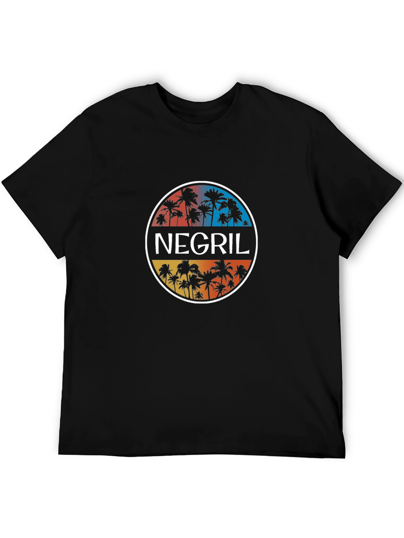 Negril Palm Tree T-Shirt - Tropical Vibes