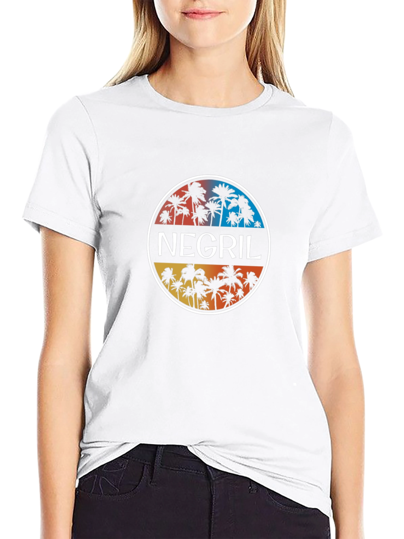 Negril Palm Tree T-Shirt - Tropical Vibes