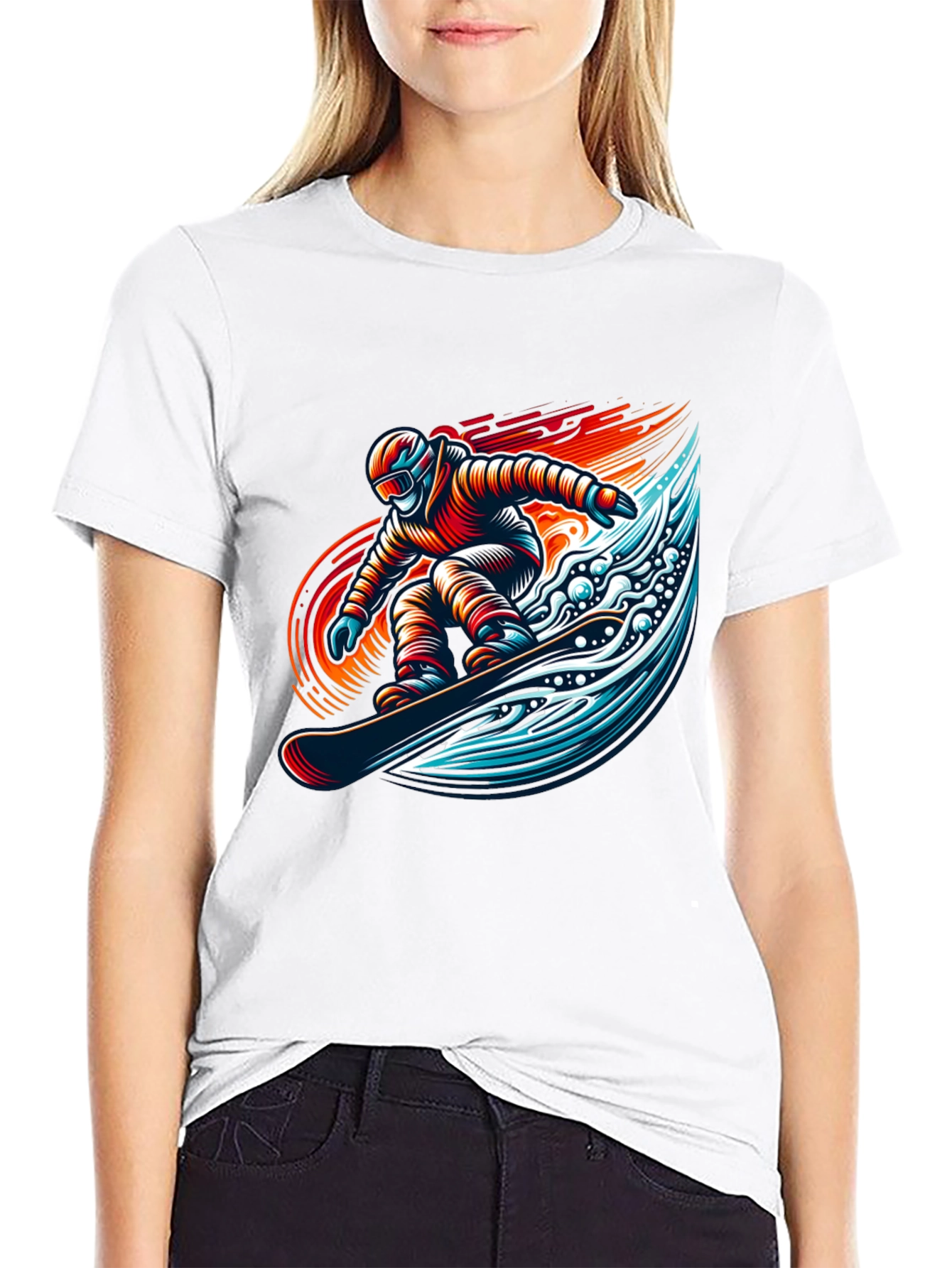 Snowboarder Graphic Tee - Cool Sport Design