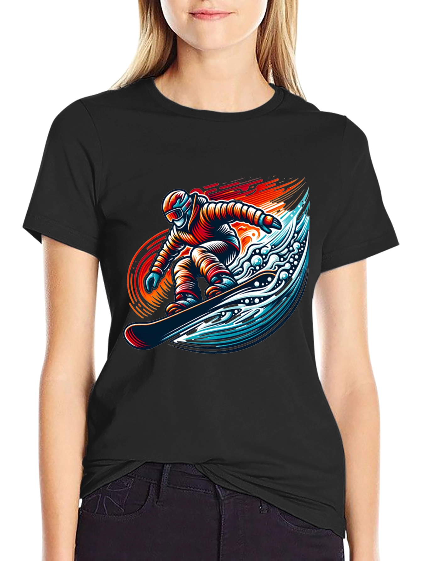 Snowboarder Graphic Tee - Cool Sport Design