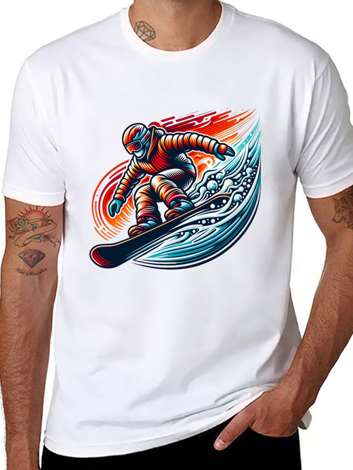 Snowboarder Graphic Tee - Cool Sport Design
