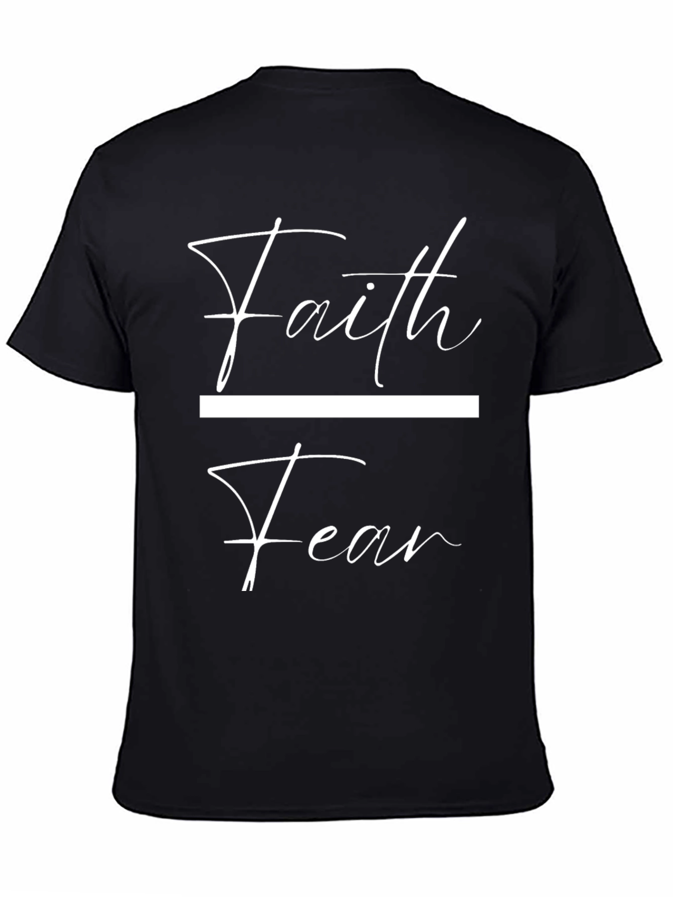 Faith Over Fear Graphic Tee - Black