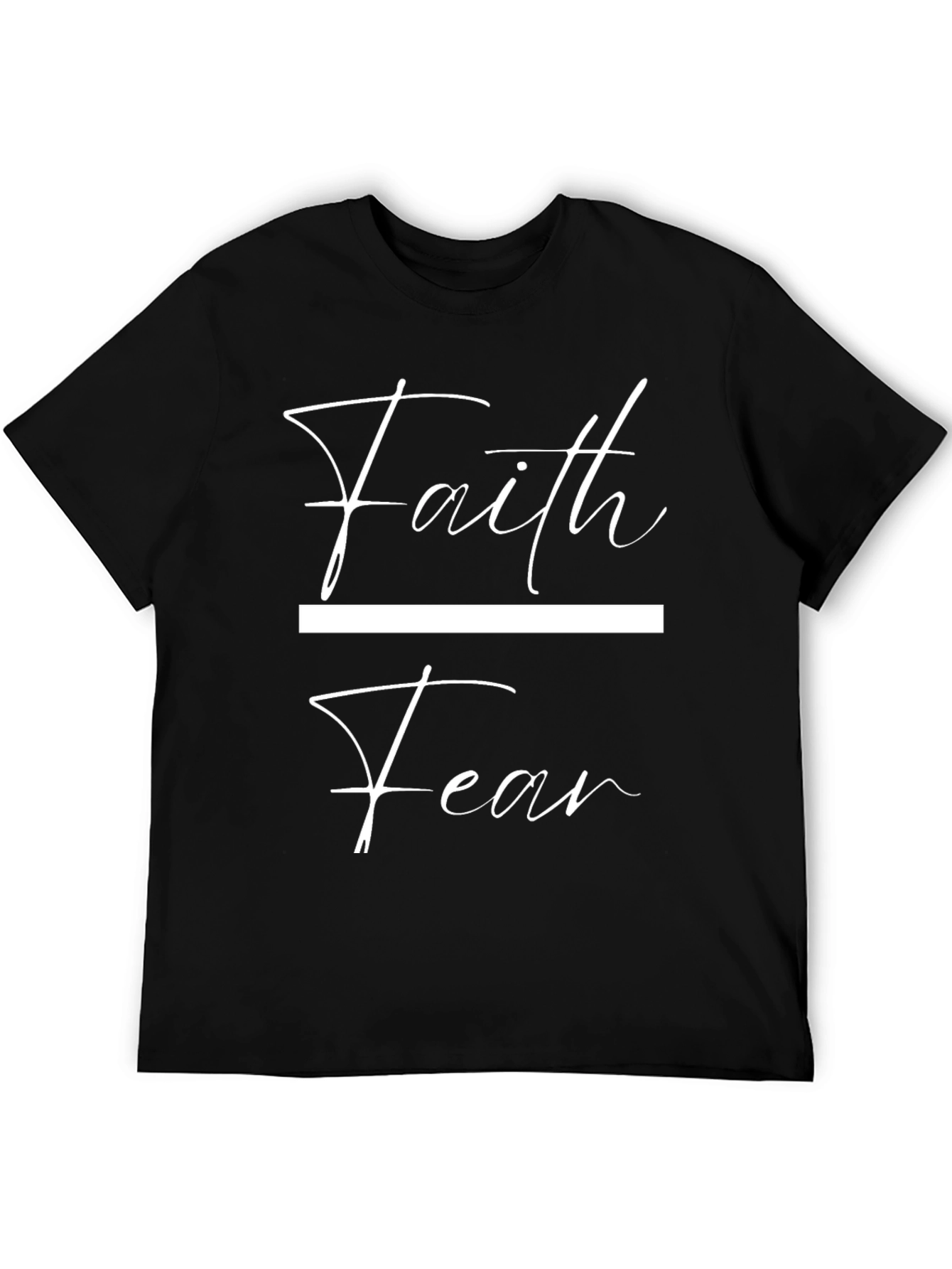 Faith Over Fear Graphic Tee - Black