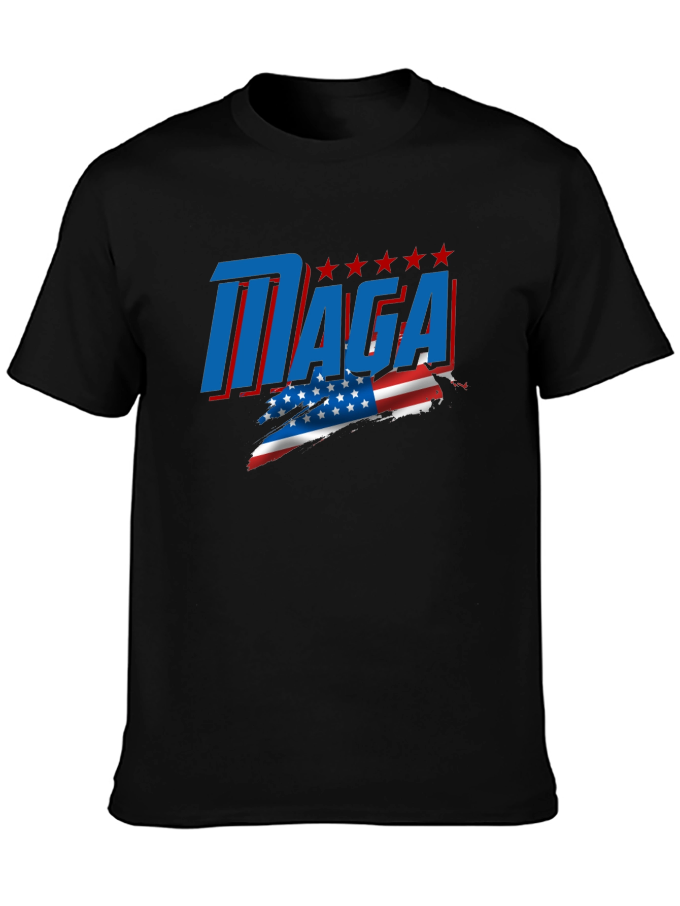 MAGA T-Shirt - Patriotic American Flag Design