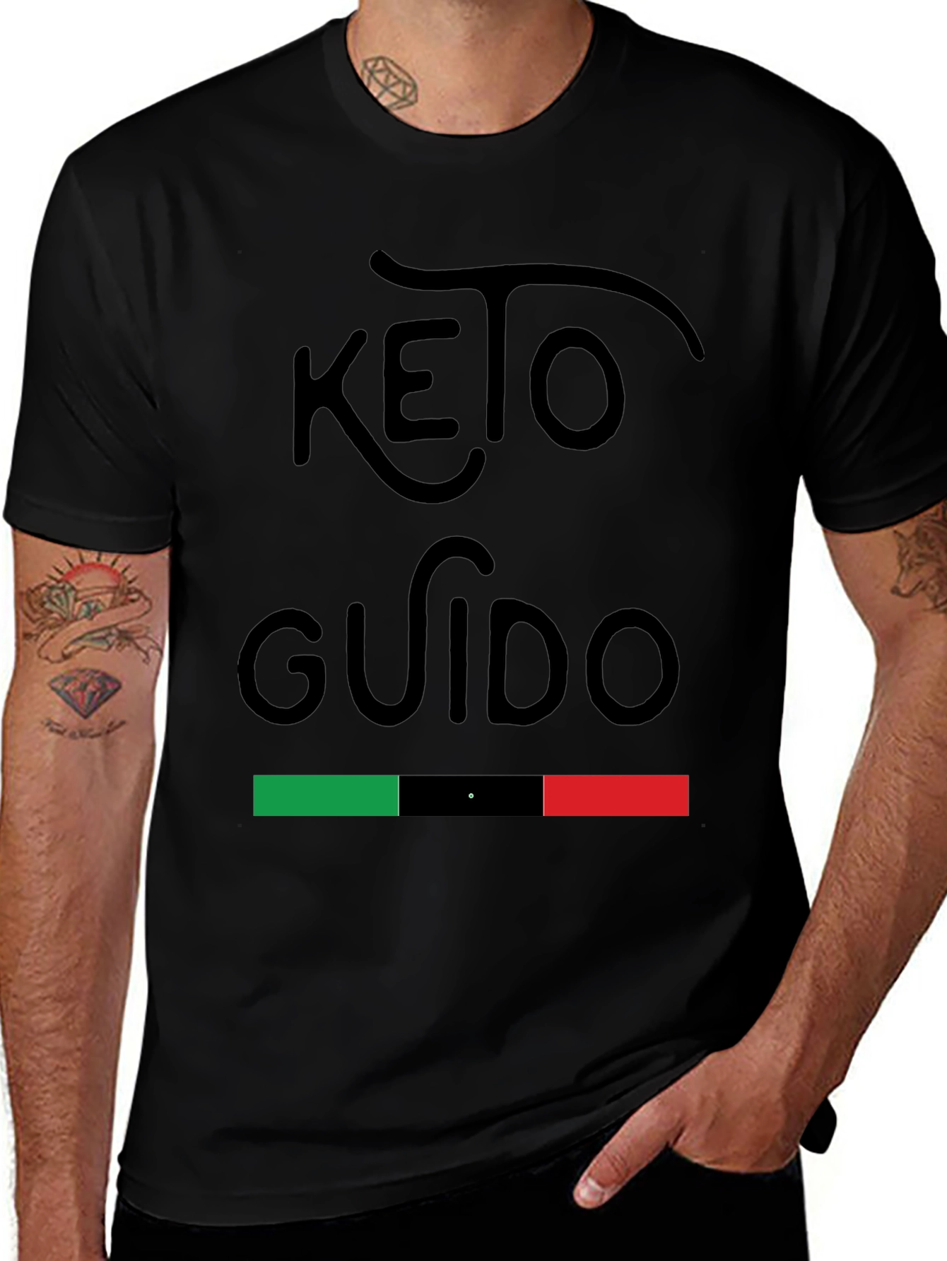 Keto Guido T-Shirt - Italian Pride Black