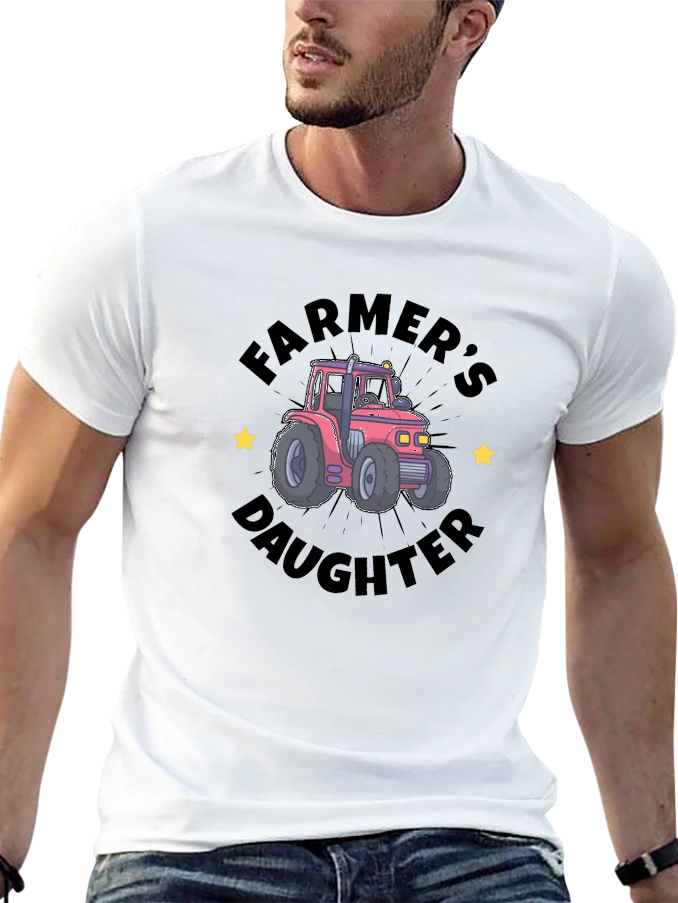 Farmers Daughter Tractor Graphic Tee