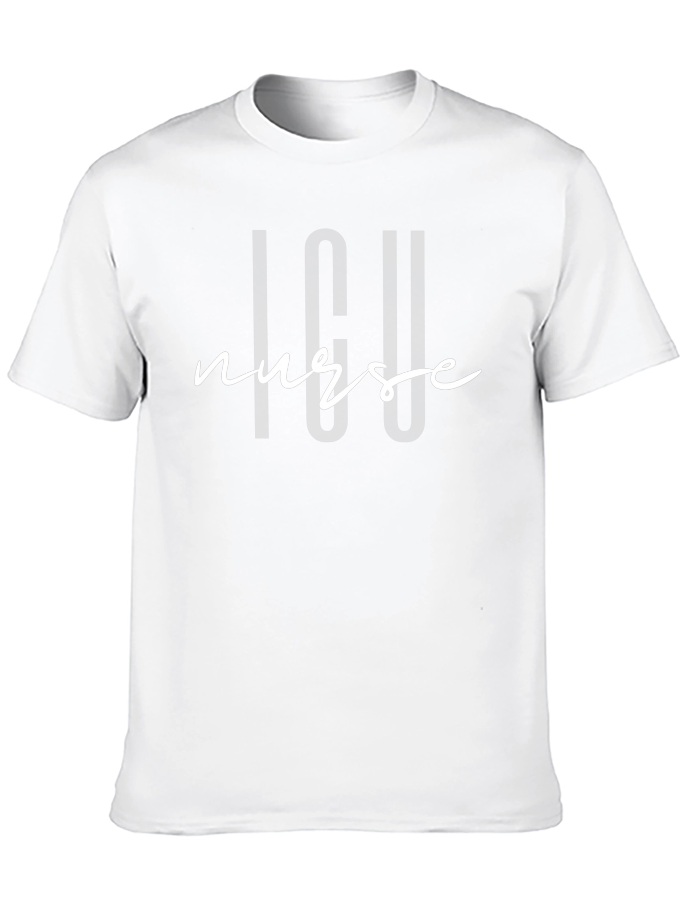 ICU Nurse Graphic Tee - Black Cotton Blend