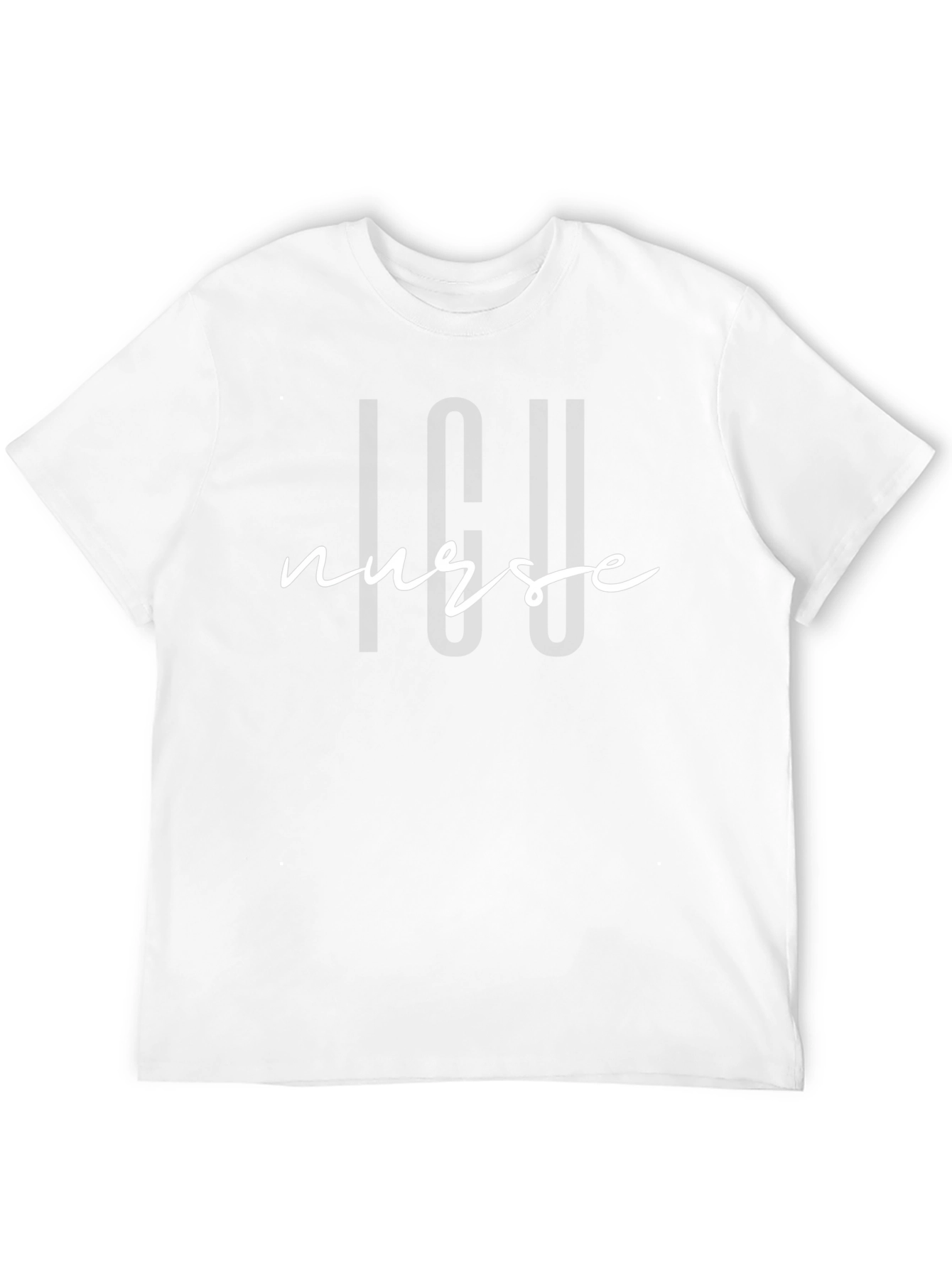 ICU Nurse Graphic Tee - Black Cotton Blend