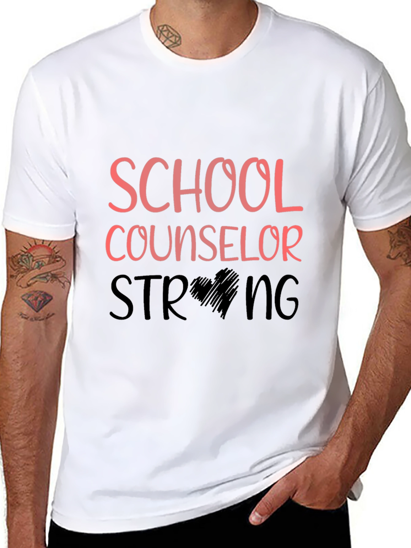 School Counselor Strong Graphic Tee