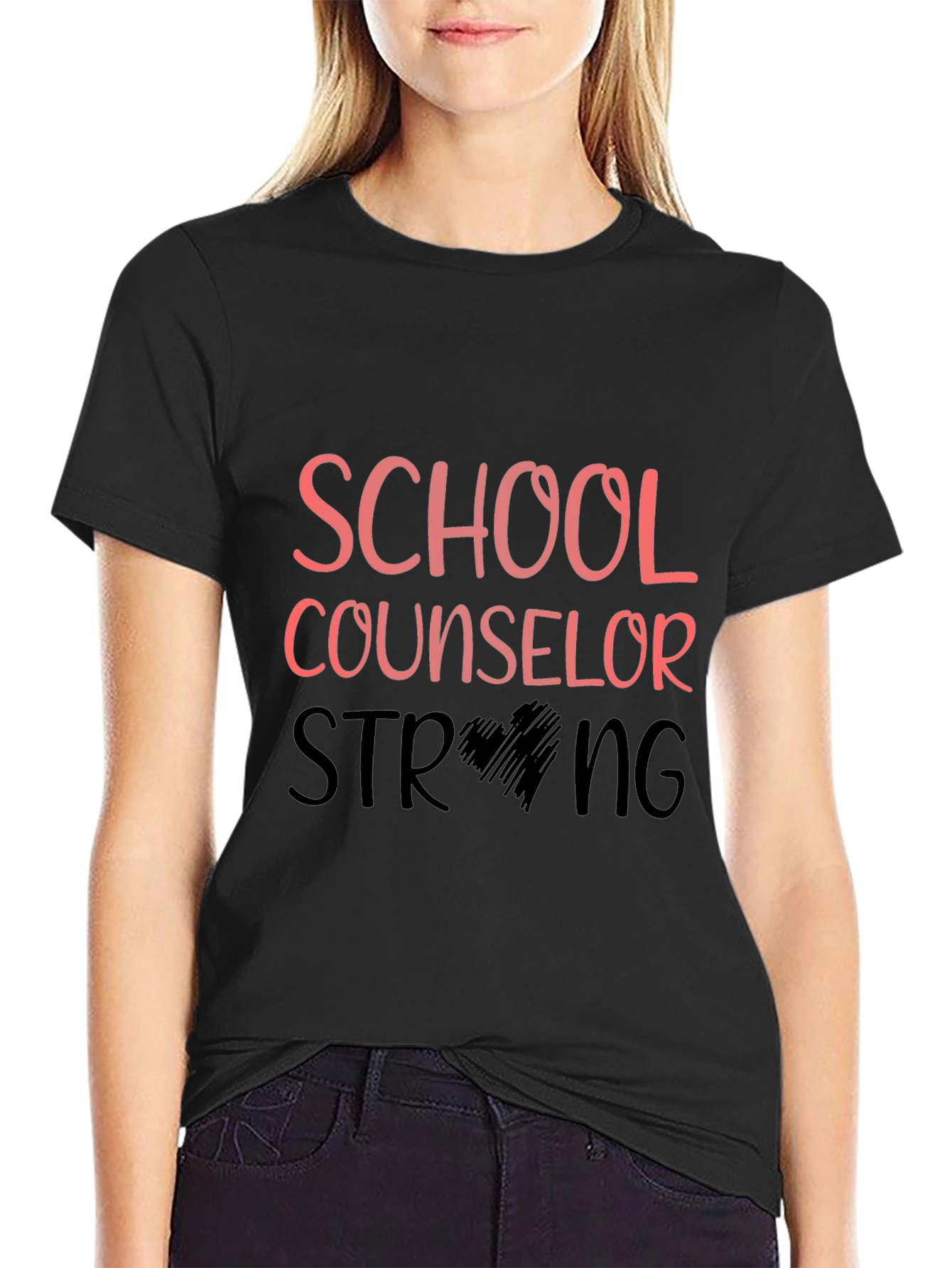 School Counselor Strong Graphic Tee