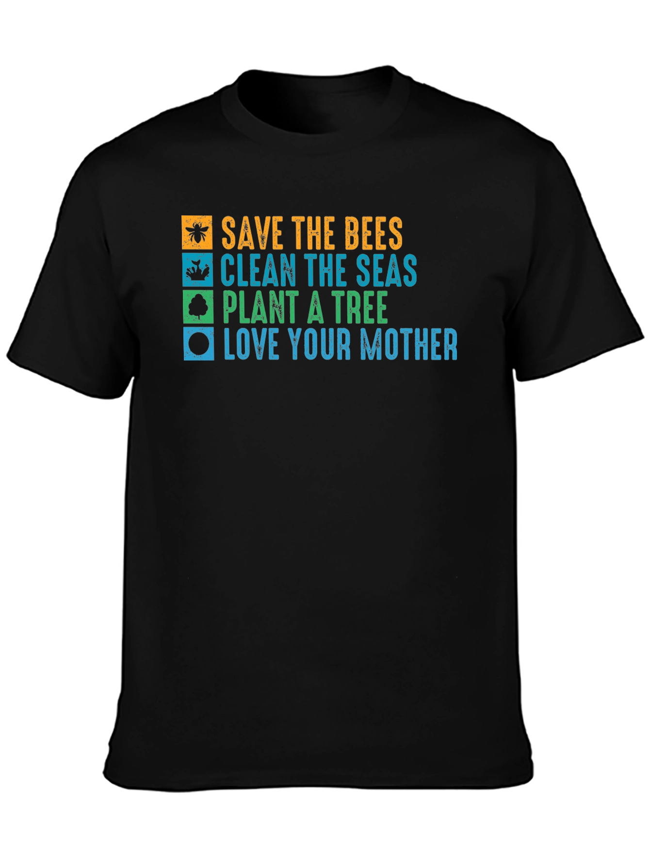 Eco-Friendly Graphic Tee: Save the Bees Love Your Mother