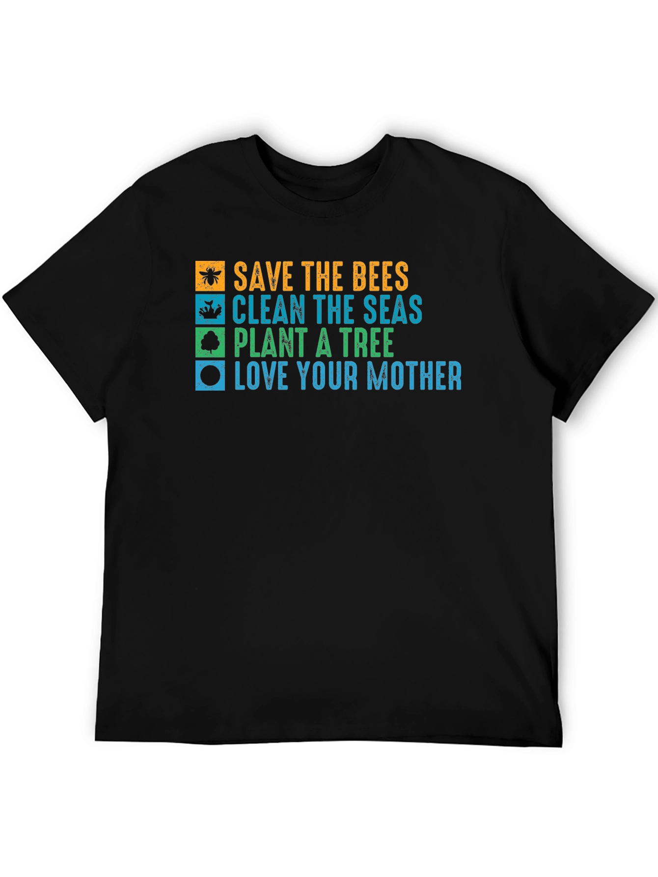 Eco-Friendly Graphic Tee: Save the Bees Love Your Mother